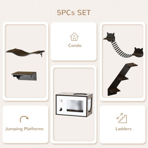 Wall mounted Kitty playground