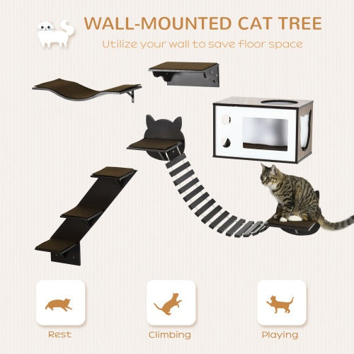 Wall mounted Kitty playground