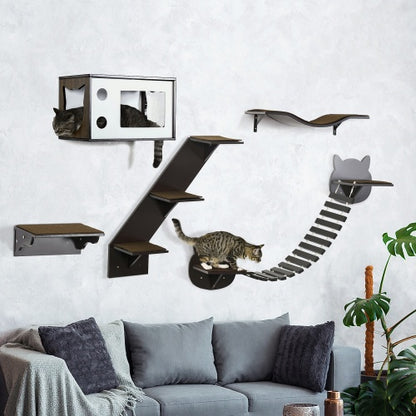 Wall mounted Kitty playground